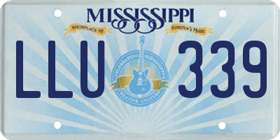 MS license plate LLU339