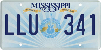 MS license plate LLU341