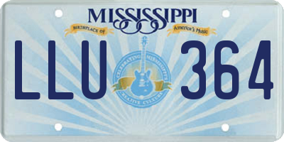 MS license plate LLU364