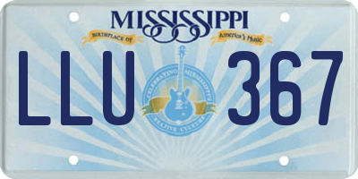 MS license plate LLU367