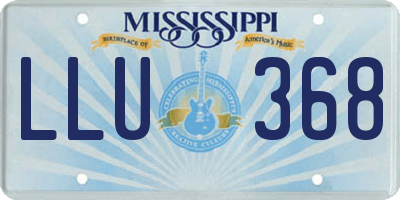 MS license plate LLU368