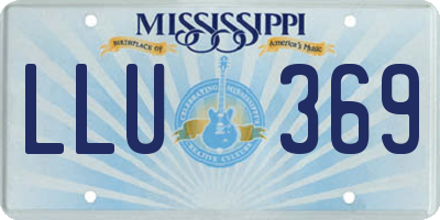 MS license plate LLU369