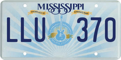 MS license plate LLU370