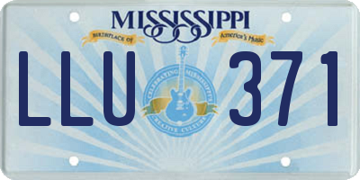 MS license plate LLU371