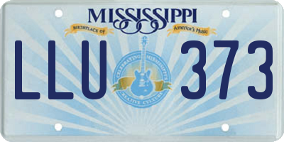 MS license plate LLU373