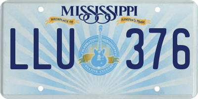 MS license plate LLU376