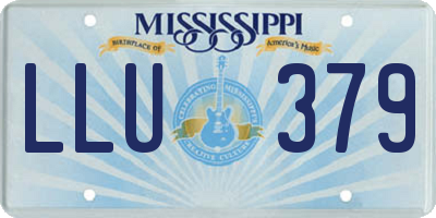 MS license plate LLU379