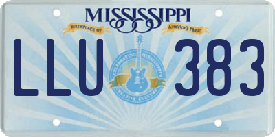 MS license plate LLU383