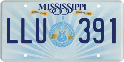 MS license plate LLU391