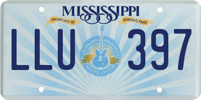 MS license plate LLU397