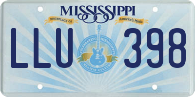 MS license plate LLU398