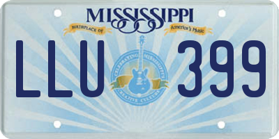 MS license plate LLU399