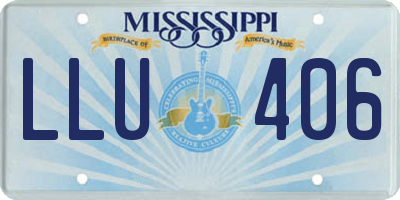 MS license plate LLU406