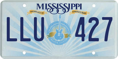 MS license plate LLU427