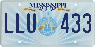 MS license plate LLU433