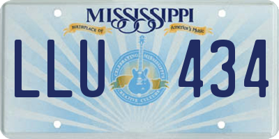 MS license plate LLU434
