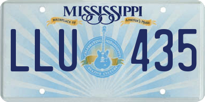 MS license plate LLU435