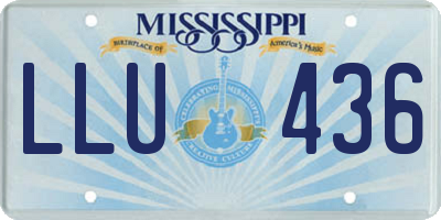 MS license plate LLU436