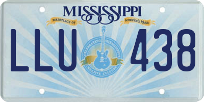 MS license plate LLU438
