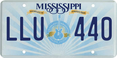 MS license plate LLU440