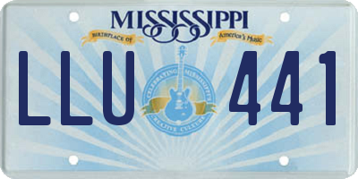 MS license plate LLU441