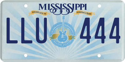 MS license plate LLU444