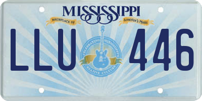 MS license plate LLU446