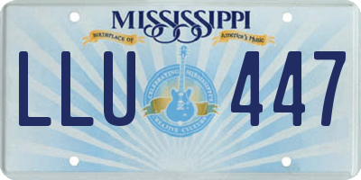 MS license plate LLU447