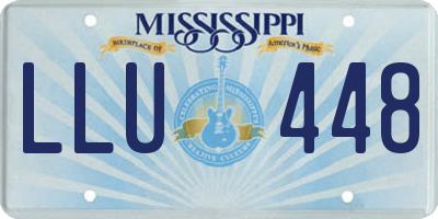 MS license plate LLU448