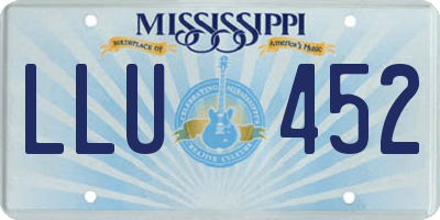 MS license plate LLU452