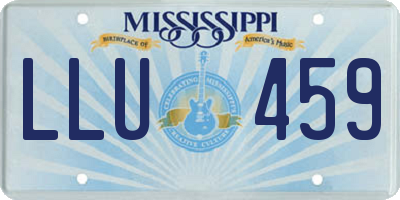 MS license plate LLU459