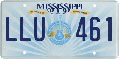 MS license plate LLU461