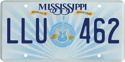 MS license plate LLU462