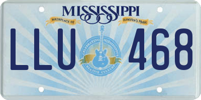 MS license plate LLU468