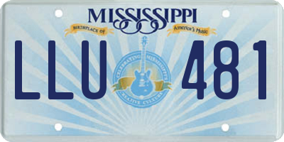 MS license plate LLU481
