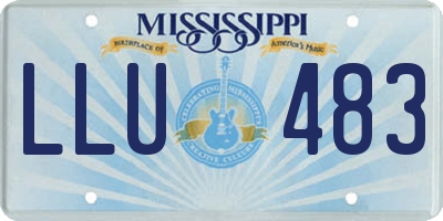 MS license plate LLU483