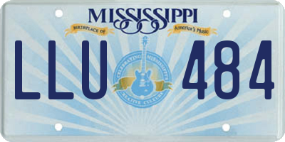 MS license plate LLU484