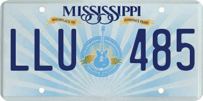 MS license plate LLU485