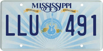 MS license plate LLU491