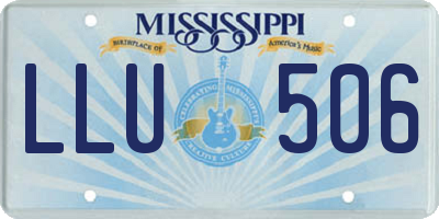 MS license plate LLU506