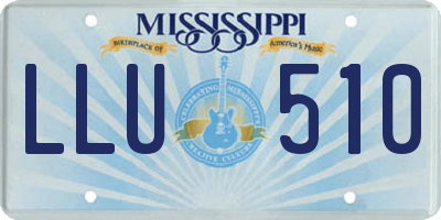 MS license plate LLU510