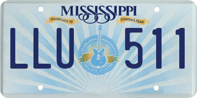 MS license plate LLU511