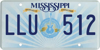 MS license plate LLU512