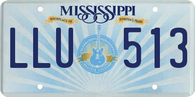 MS license plate LLU513