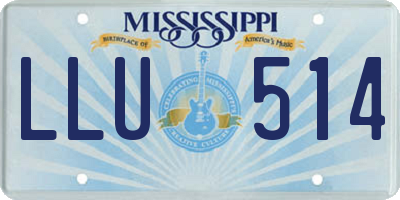 MS license plate LLU514