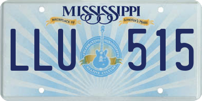 MS license plate LLU515