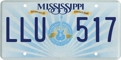 MS license plate LLU517