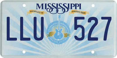MS license plate LLU527