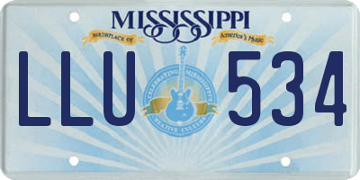 MS license plate LLU534