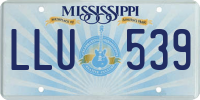MS license plate LLU539